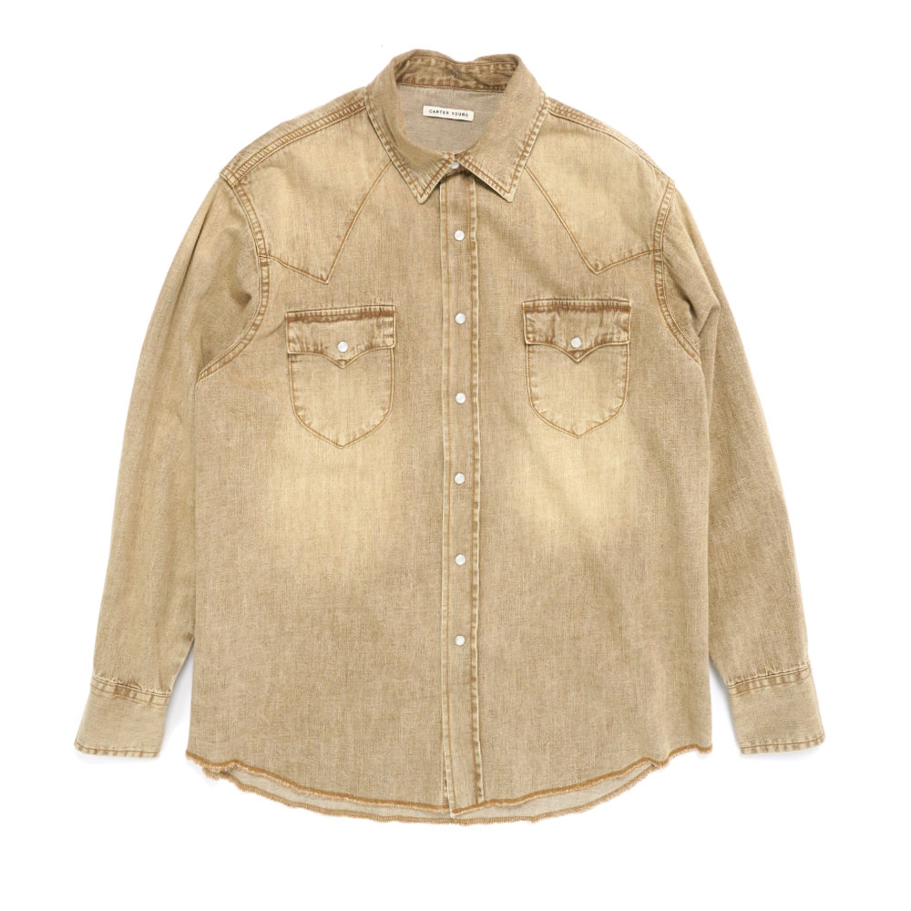 DENIM WESTERN SHIRT LARKIN WASH