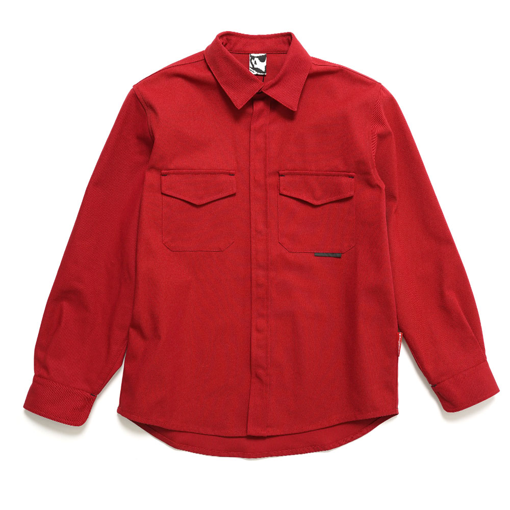 REPLICATED KLOPMAN OVERSHIRT FIRE RED