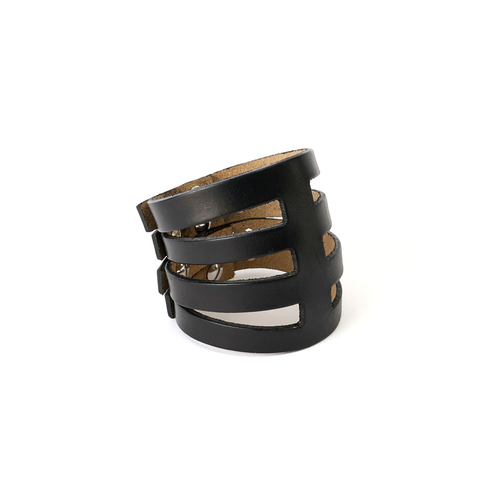 RIB BRACELET BLACK CHROMEXCEL LEATHER