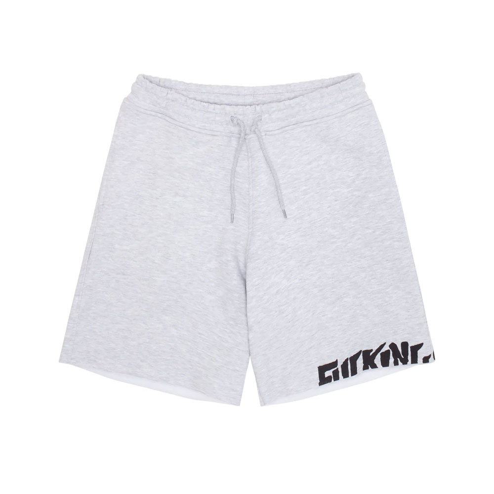 CUT OFF SWEAT SHORT HEATHER GREY