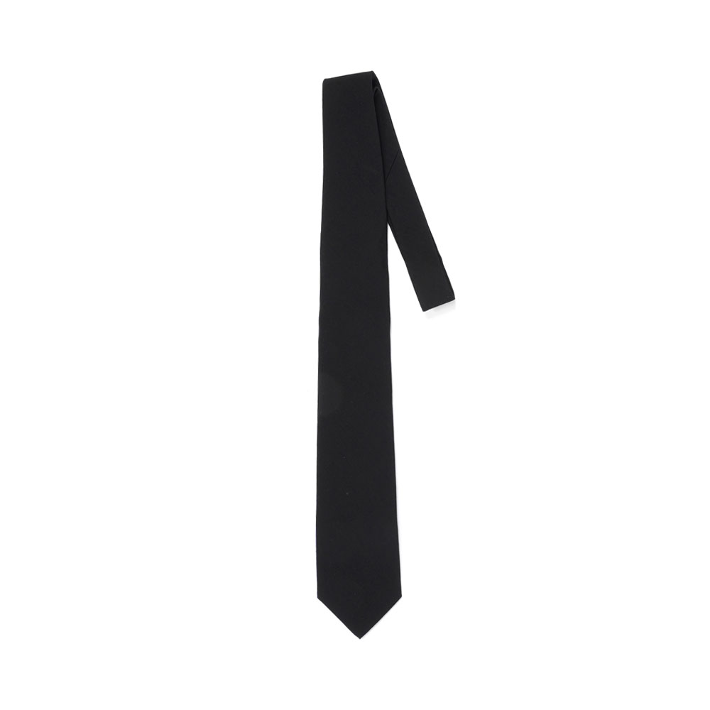 WOOL HERRINGBONE TIE BLACK A25ST05CH-M
