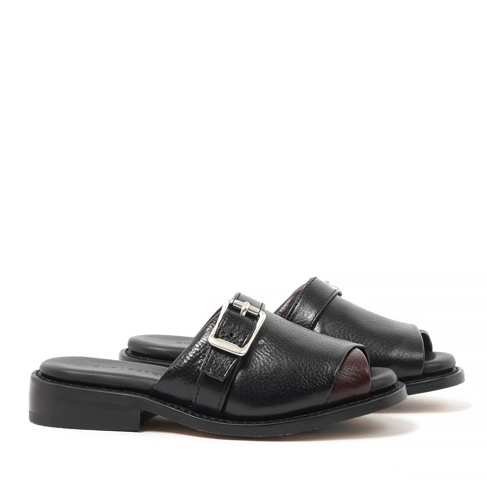GINZA SANDAL DEEP BLACK LEATHER