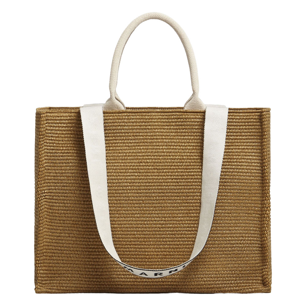 BEYTOTE BAG IN BROWN RAFFIA _