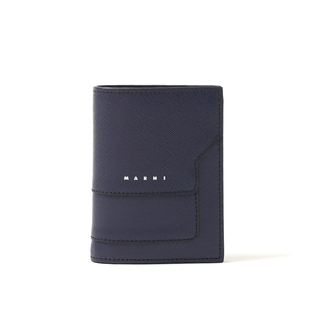 BLUE SAFFIANO BI-FOLD WALLET BLUE