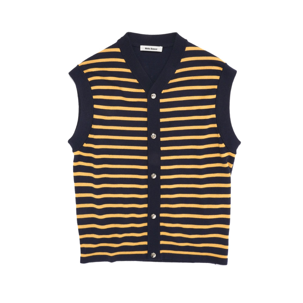 KAMAU CARDIGAN NAVY/ORANGE