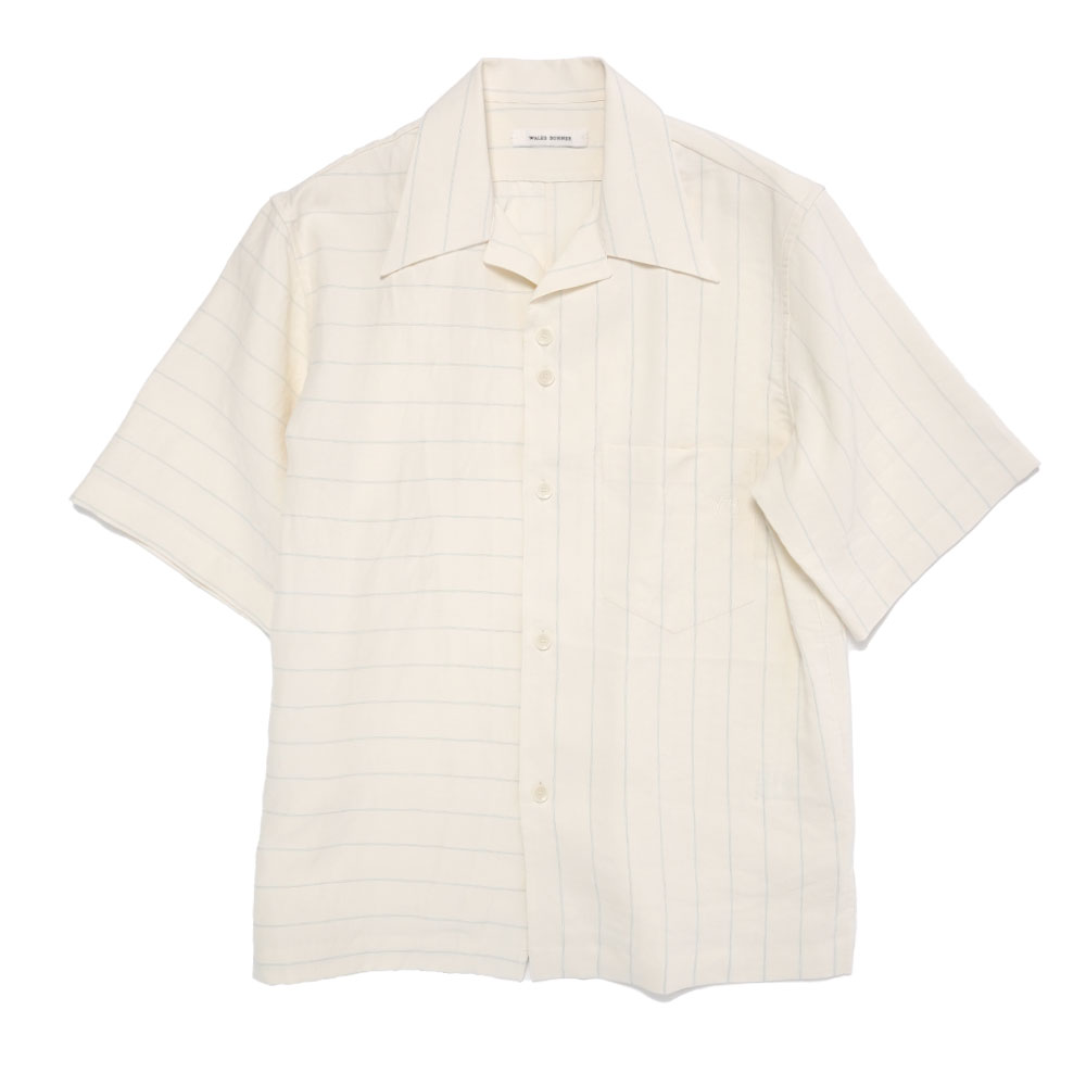 HIGH LIFE BOWLING SHIRT WHITE/BLUE STRIPE
