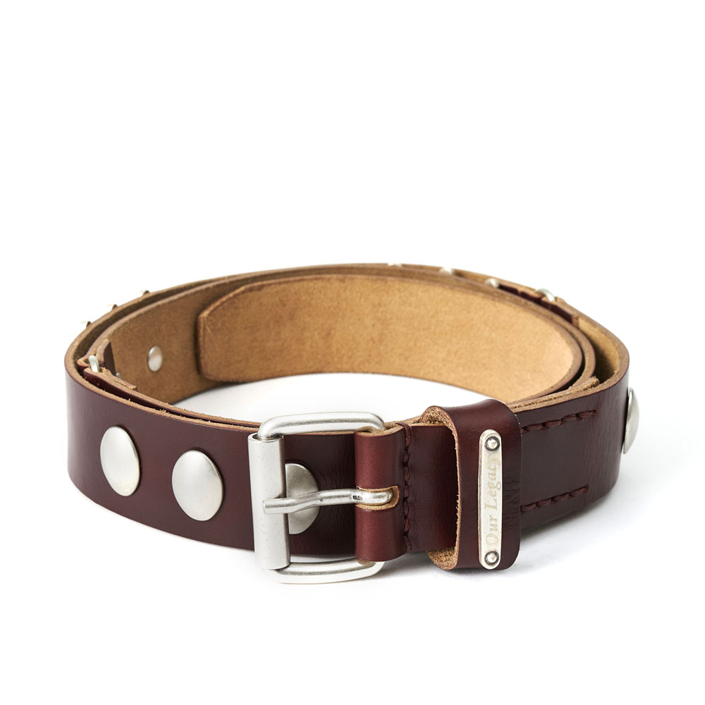 GADGET BELT BURGUNDY CHROMEXCEL LEATHER