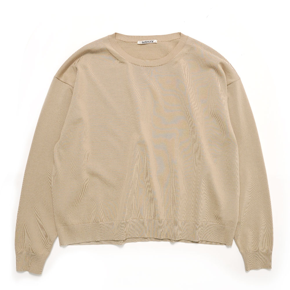 SUPER HIGH GAUGE COTTON KNIT P/O BEIGE