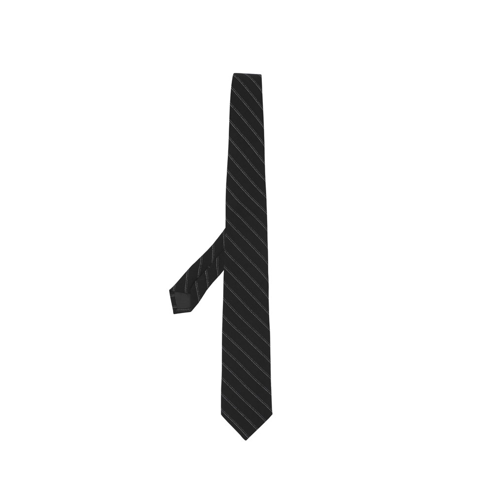 CLASSIC TIE BLACK & WHITE PIN STRIPE