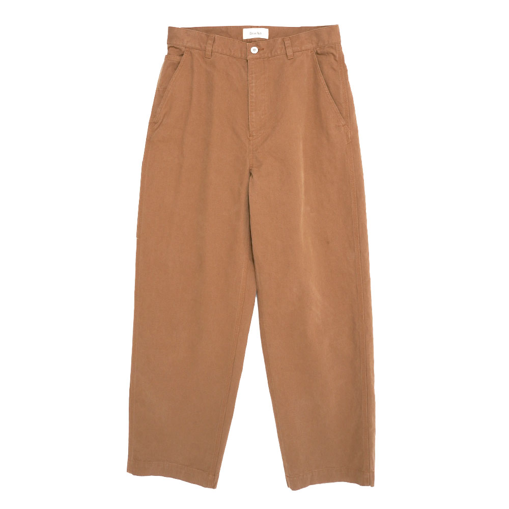 COTTON NIDOM WORK PANTS CAMEL
