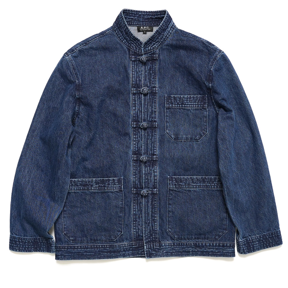 DENIM KANFU JACKET STONEWASHED INDIGO