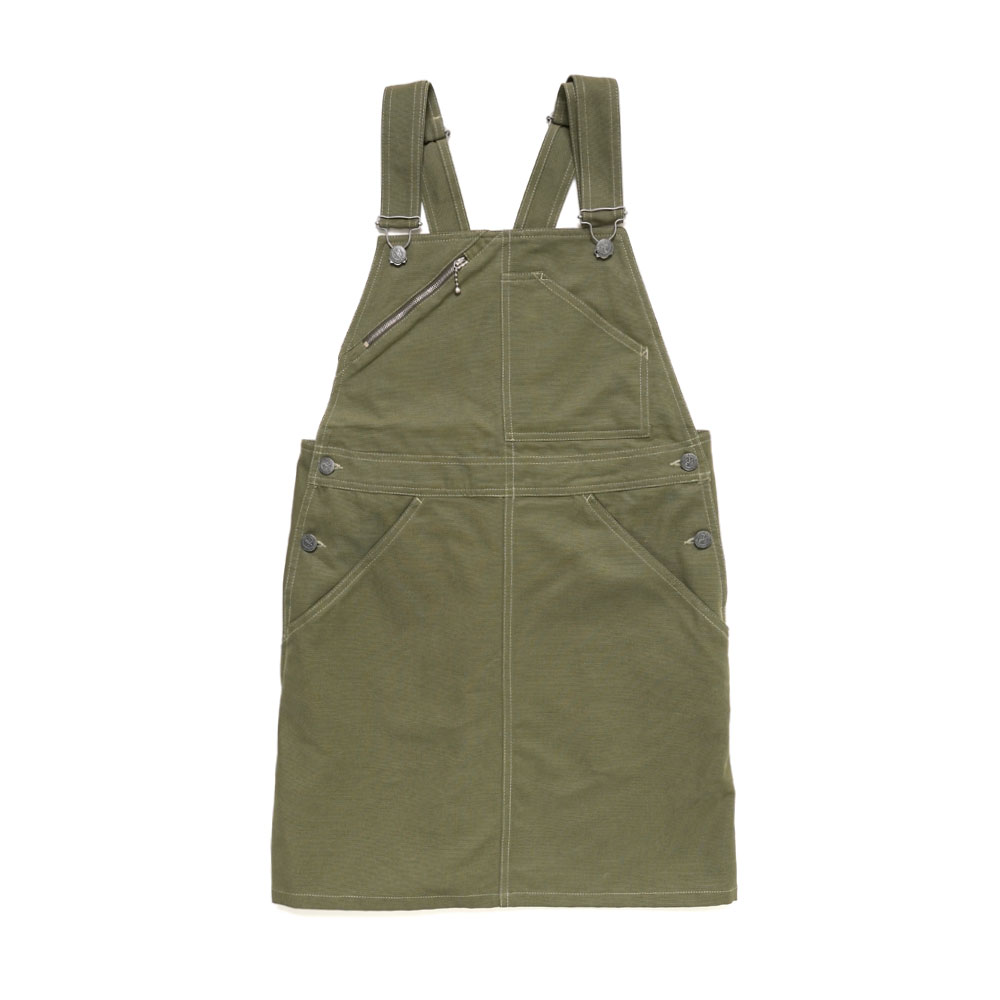 COTTON CANVAS OVERALLS KHAKI