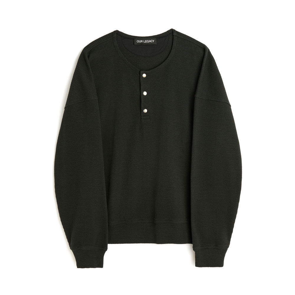 BALLON SWEATSHIRT BLACK RIB