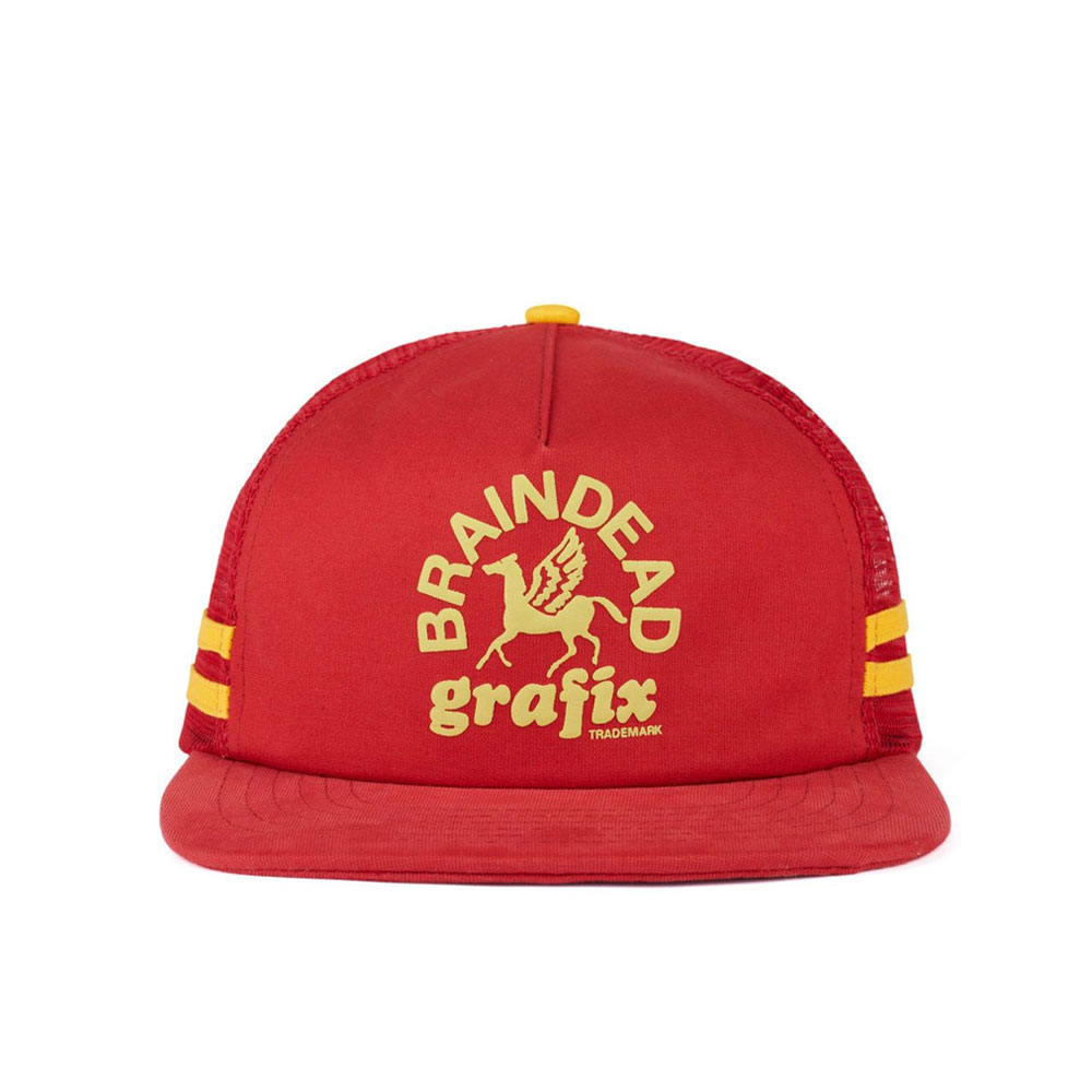 GRAFIX 5 PANEL CAP RED