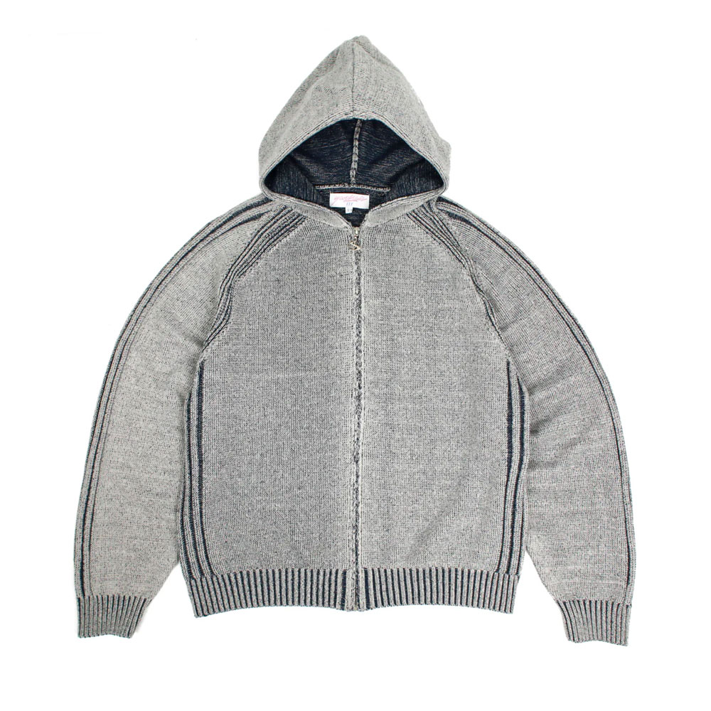 PHANTASY CHENILLE HOOD BEIGE/NAVY