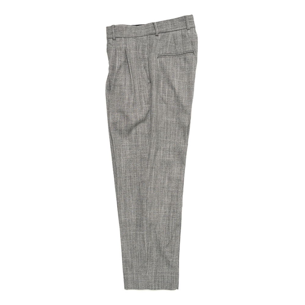 TOP COLOR 2TUCK SLACKS GRAY