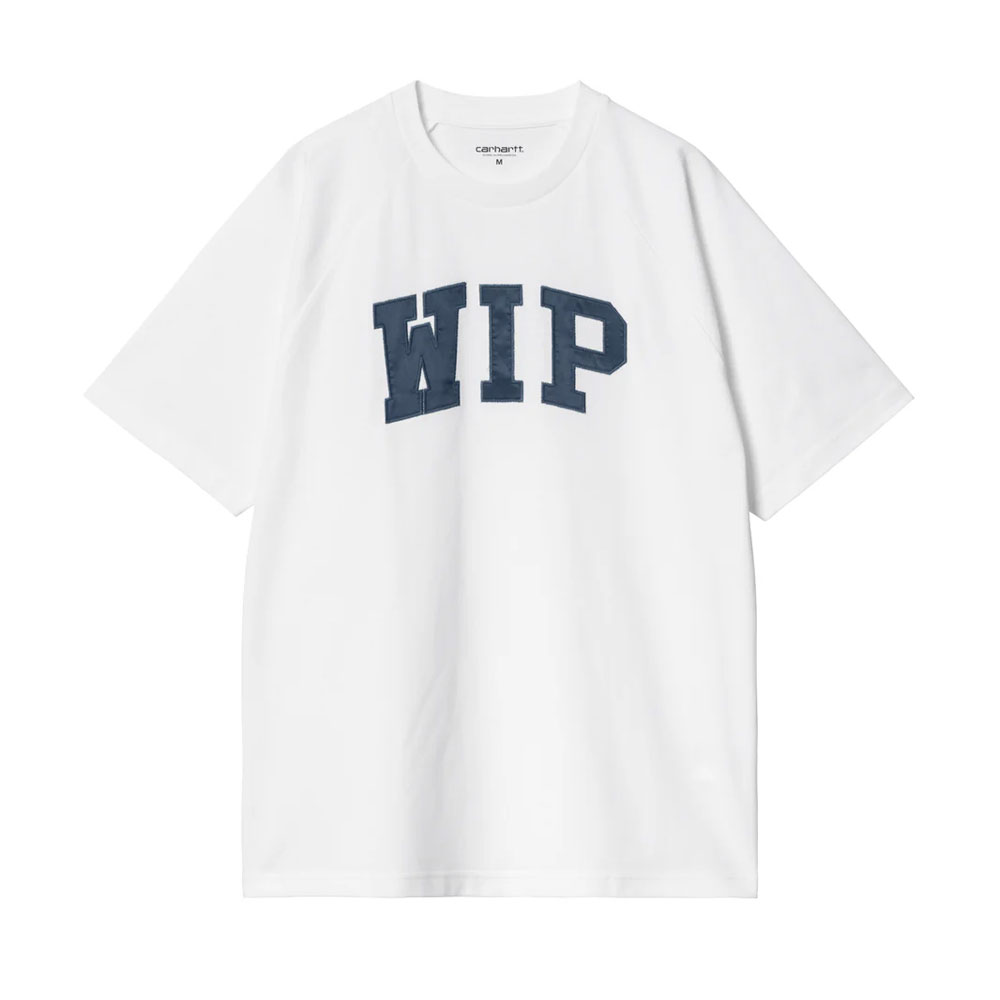 S/S WIP T-SHIRT WHITE DUKY BLUE