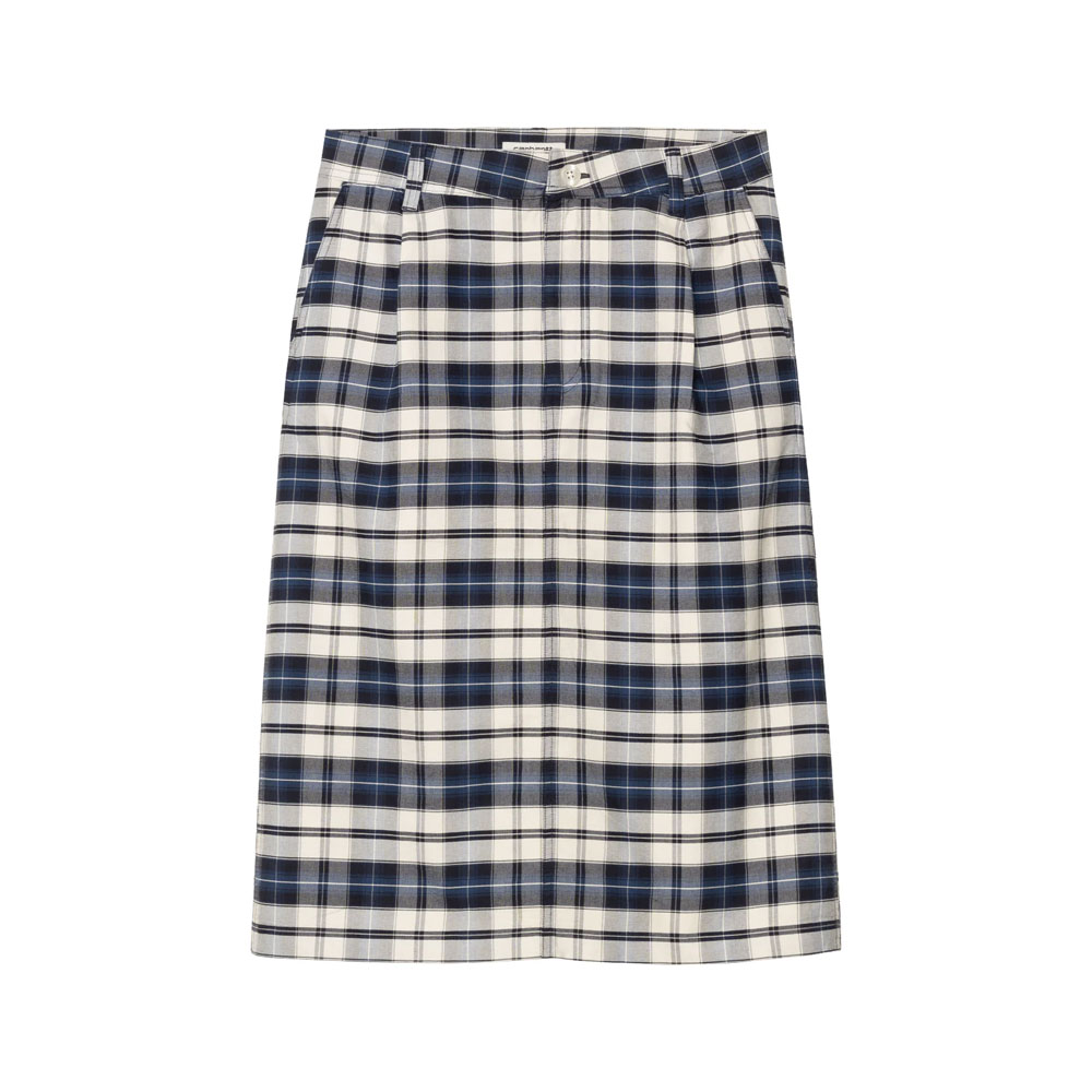 W TARBELL SKIRT DARK NAVY/WHITE