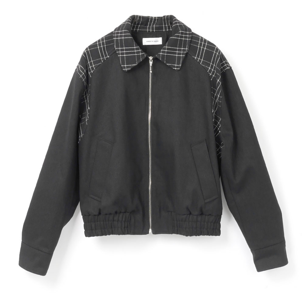 VARSITY JACKET BLACK&WHITE CHECK
