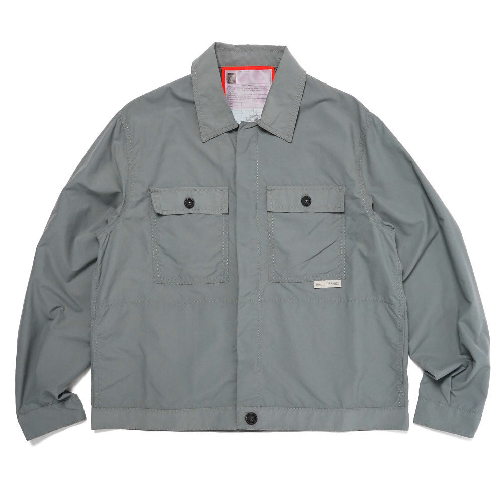 REPLICATED SHORT JACKET PALE GREY