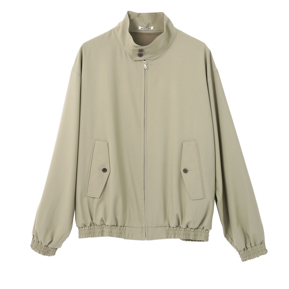 ULTRA FINE TROPICAL WOOL ZIP BLOUSON A26SB01MT LIGHT KHAKI