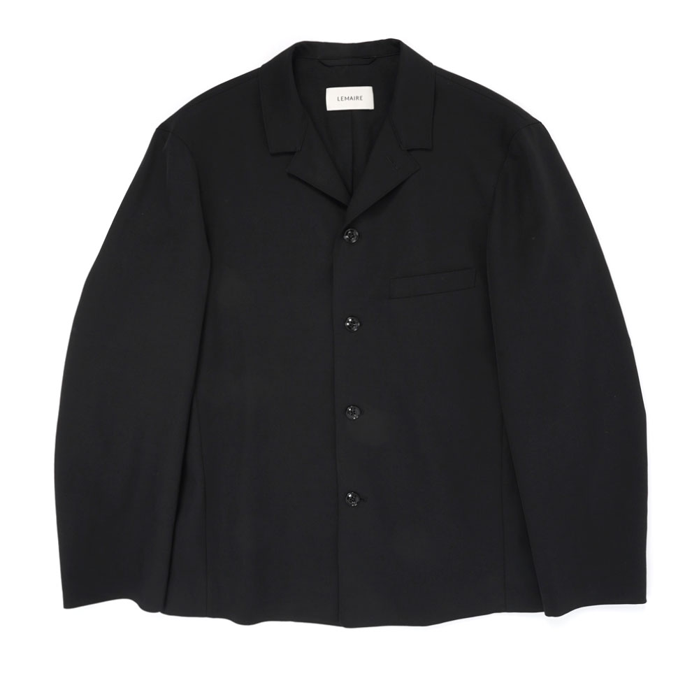 TAILORED SHIRT JACKET BLACK