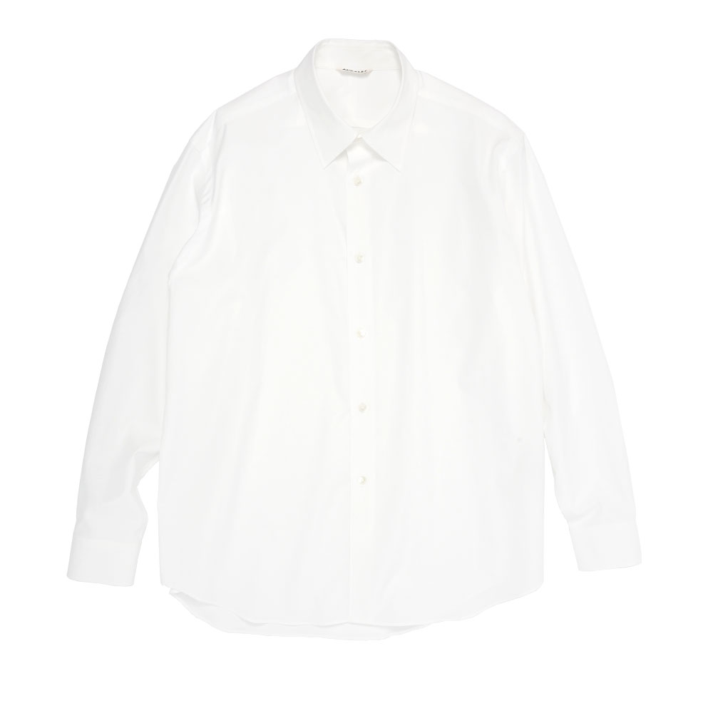 WASHED	FINX TWILL SHIRT WHITE A25SS01TN