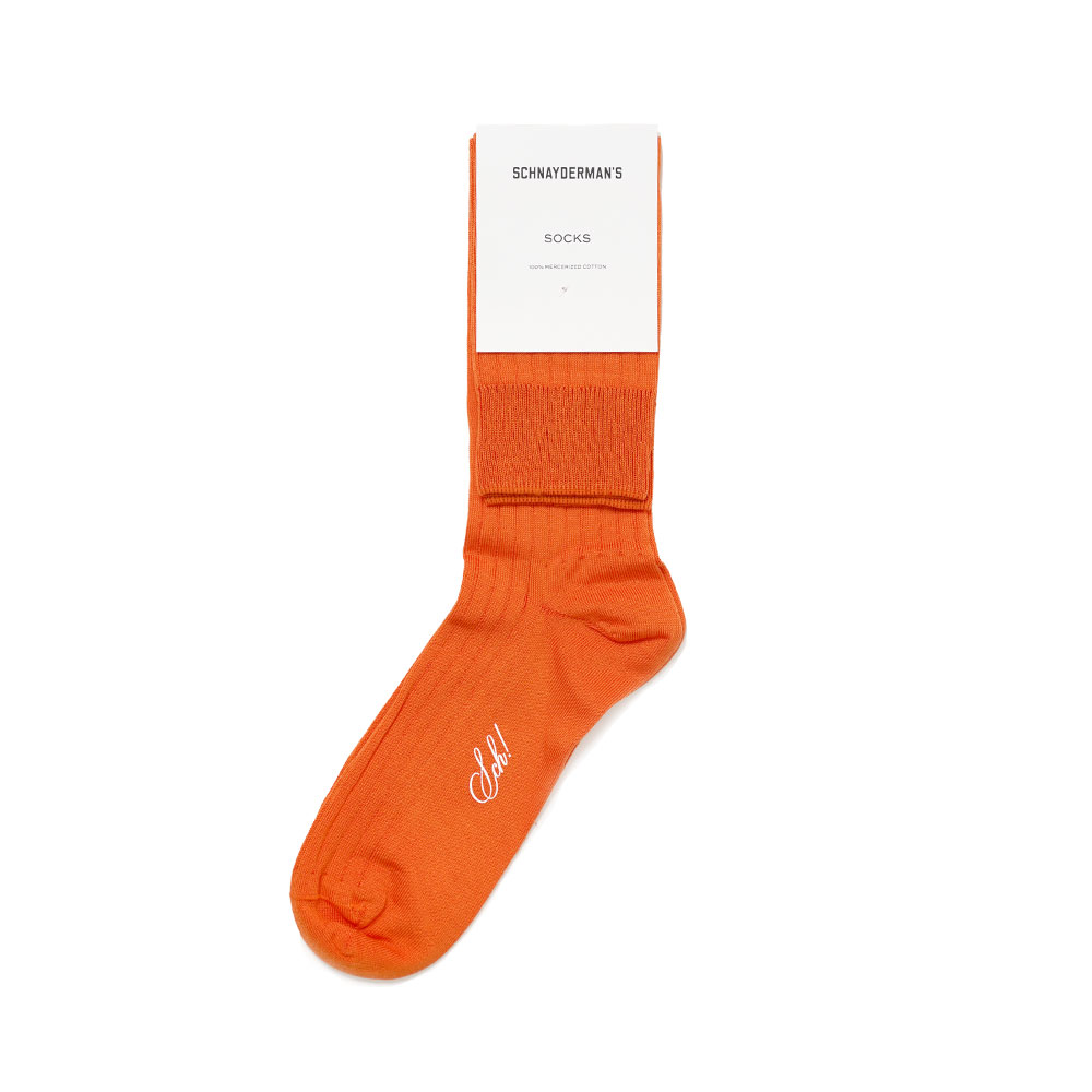 MERCERIZED SOCKS ORANGE (41-44)