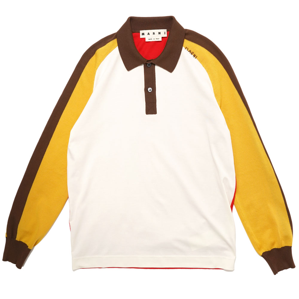 COLOR BLOCK LIGHT COTTON POLO RED