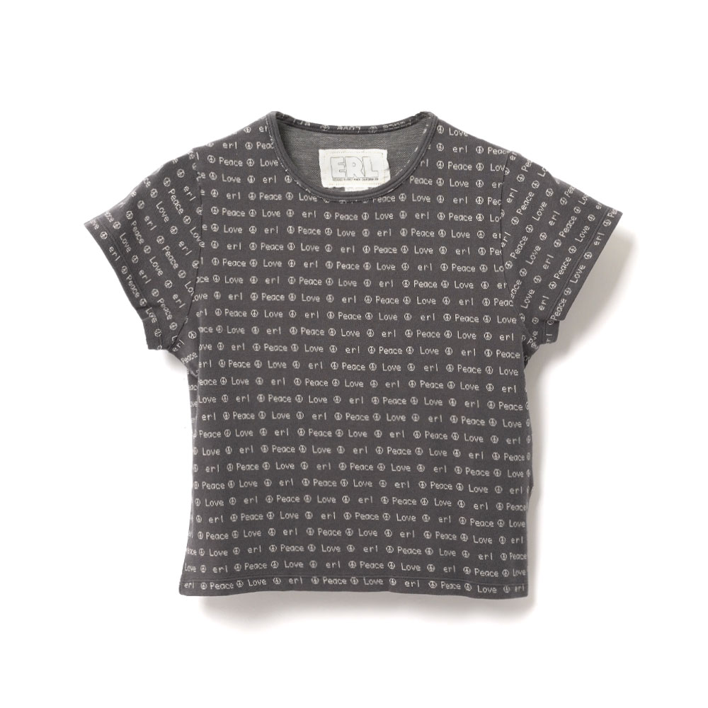 JACQUARD BABY TEE GREY