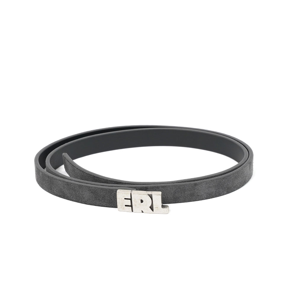 ERL SUEDE SKINNY LEATHER BELT PEPE