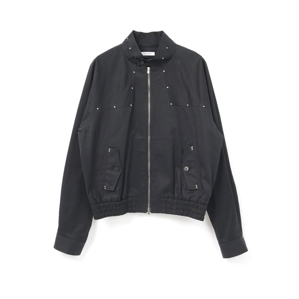 HIGH COUNT GABA/TAILORED JACKET BLACK