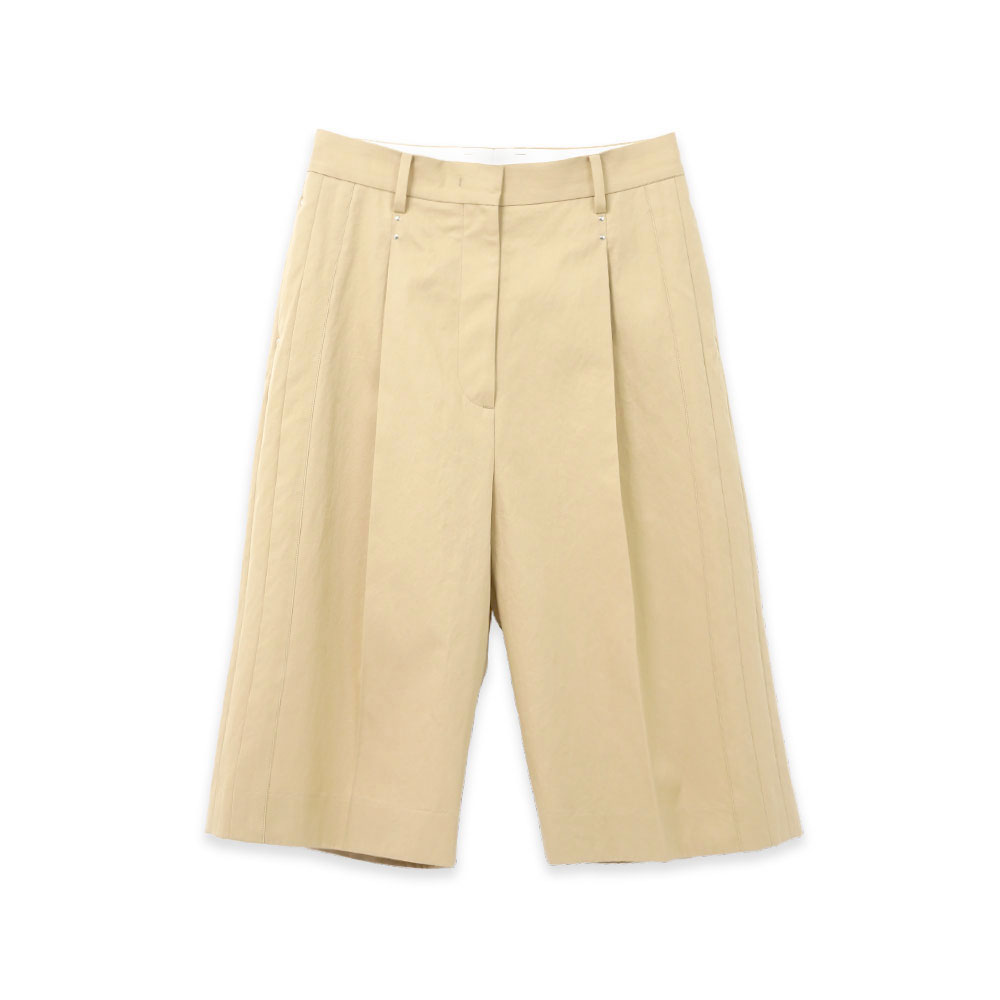 HIGH COUNT GABA/TAILORED SHORTS SAND