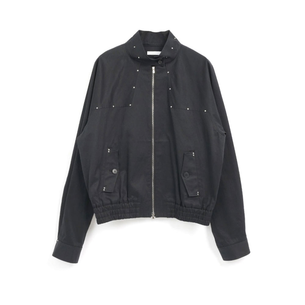 HIGH COUNT GABA/TAILORED JACKET BLACK