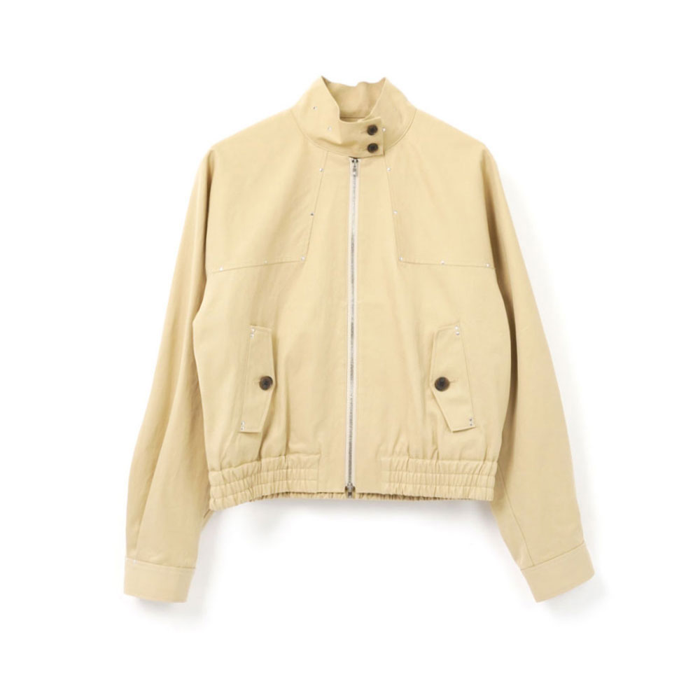 HIGH COUNT GABA/HARRINGTON JACKET SAND