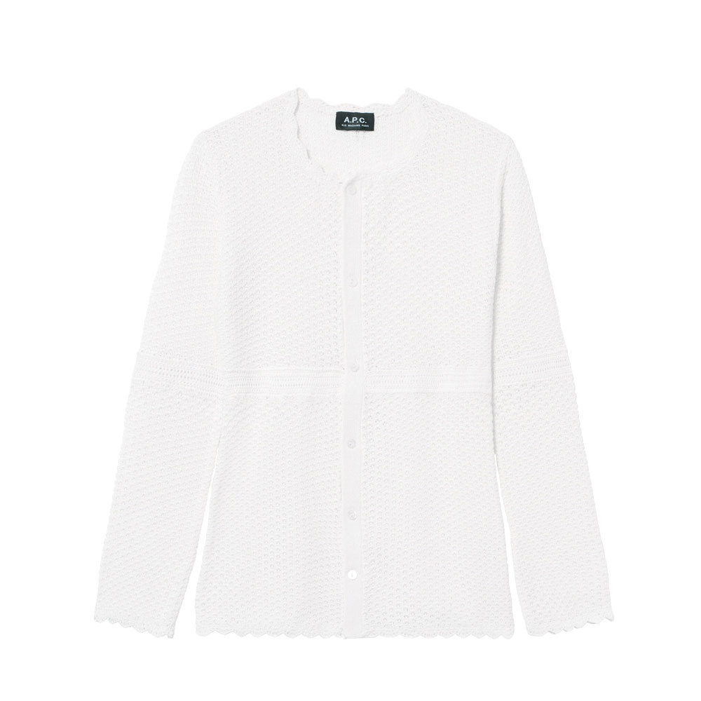 JANIS CHROCHET CARDIGAN WHITE