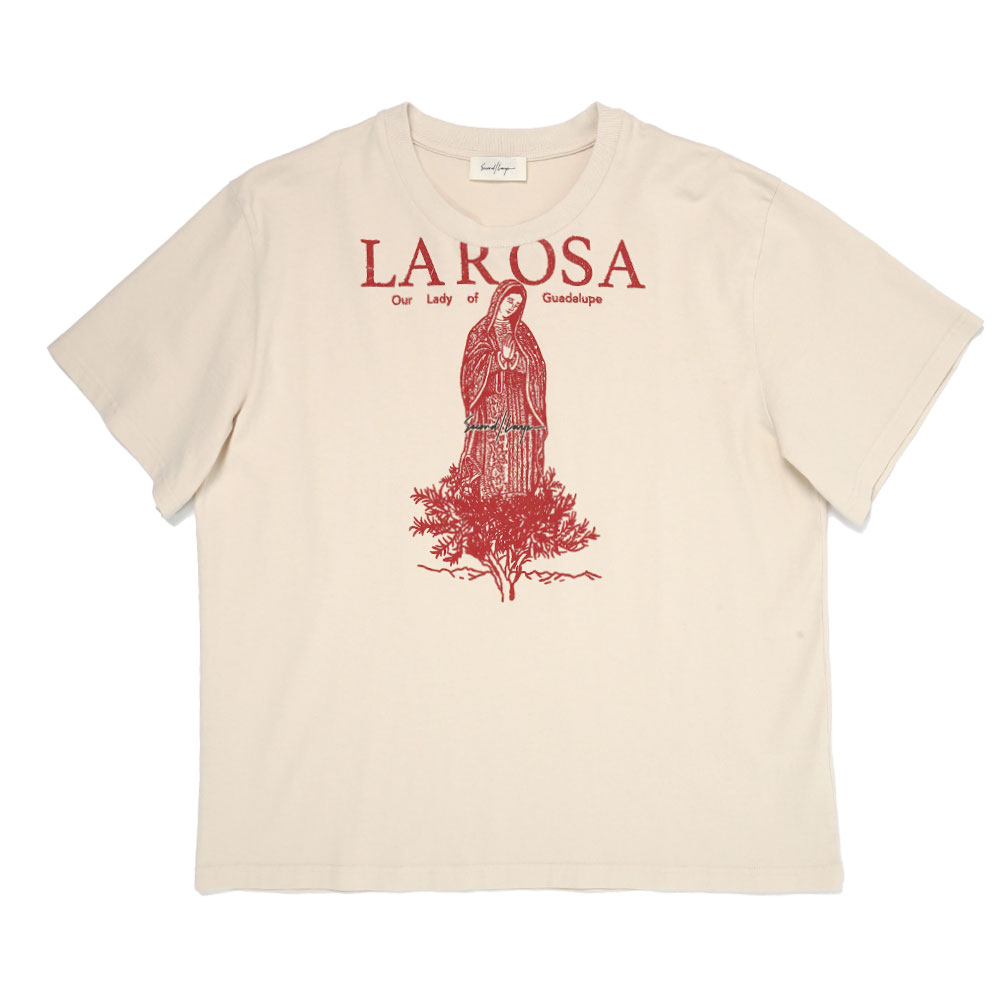 BABY BAGGY TEE LA ROSA BEIGE