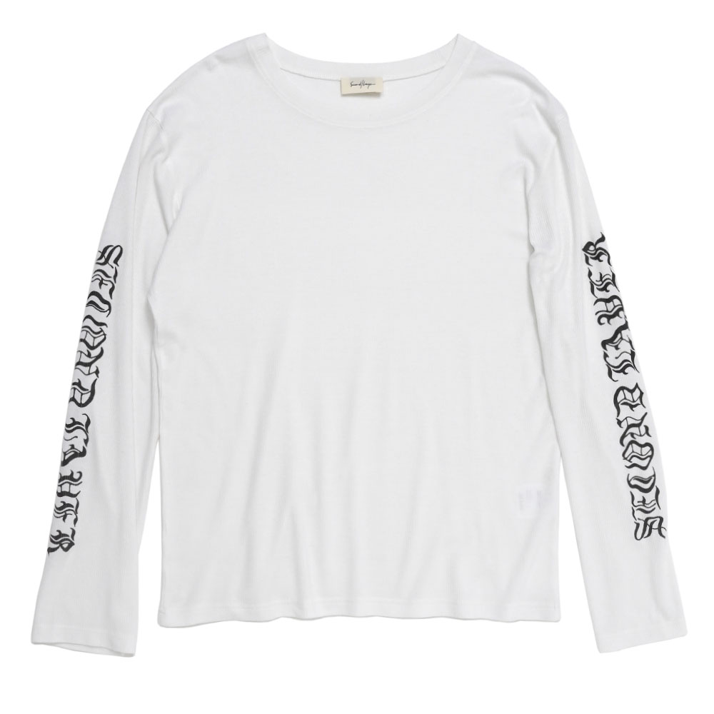 DESTROYED SKATE WAVE LS TEE WHITE