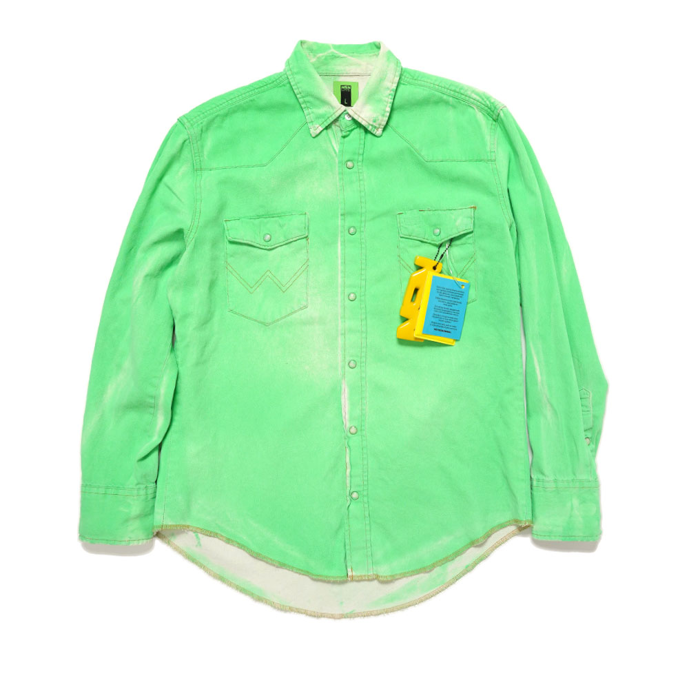 WESTERN SHIRT NEON VERDE