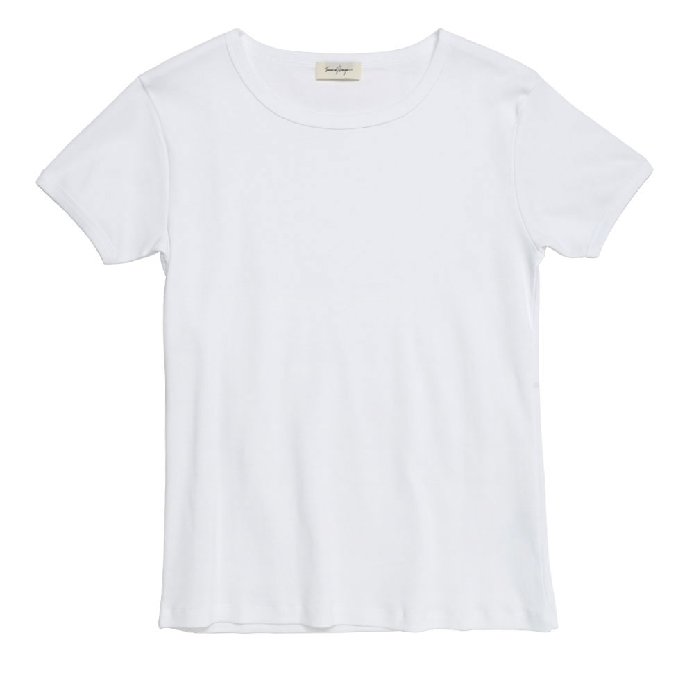 RIBBED SWAYZE TEE WHITE