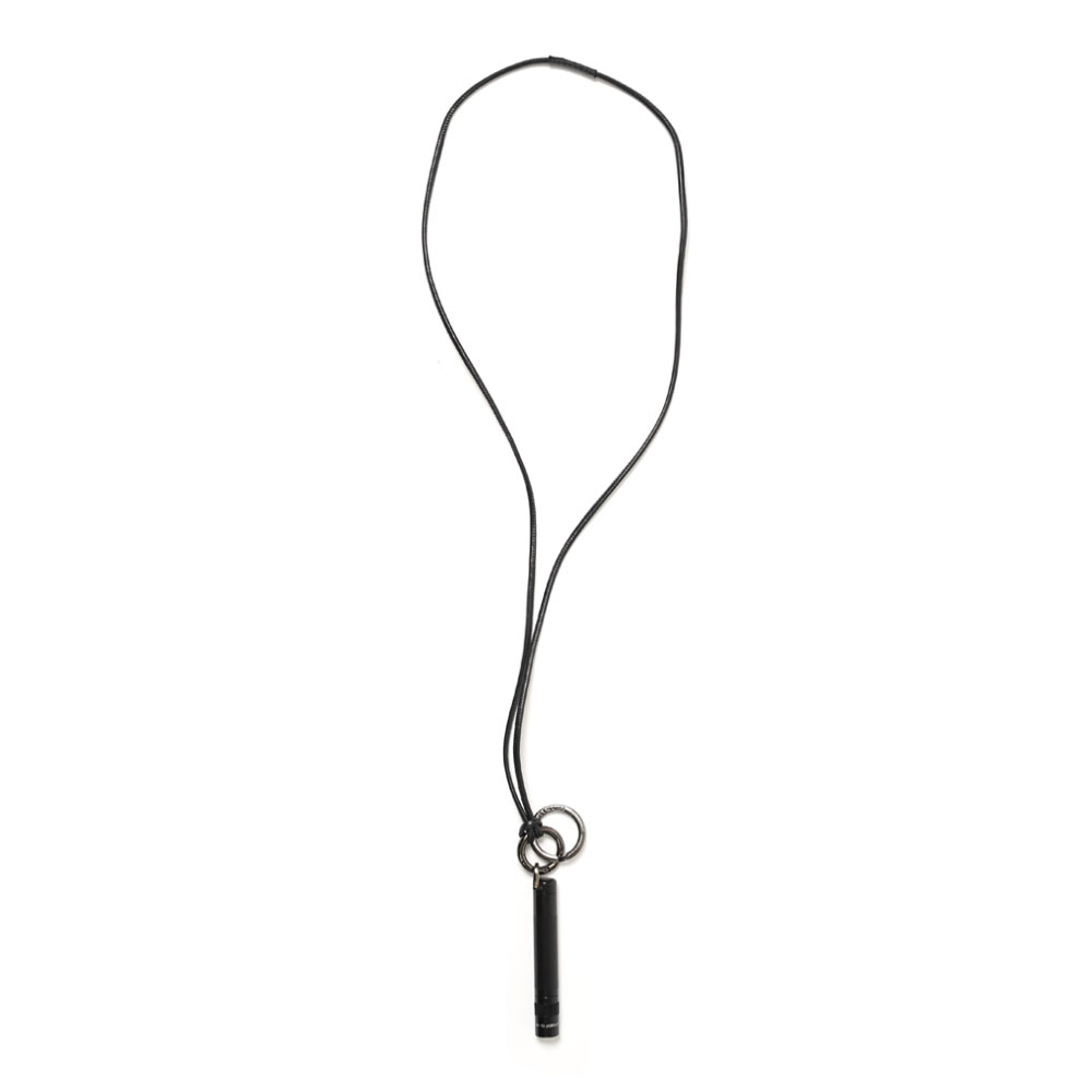 MAGLITE LEATHER NECKLACE BLACK