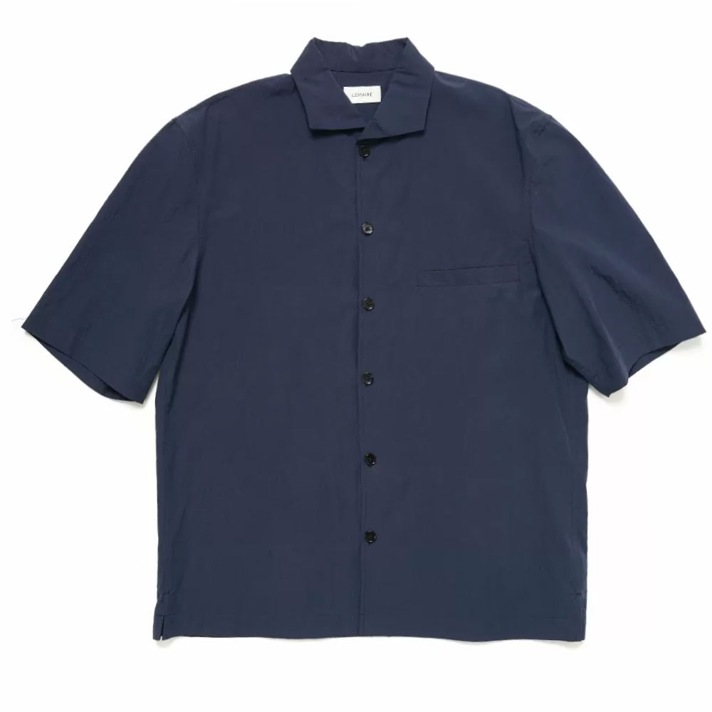 CAMP COLLAR SHIRT NAVY _