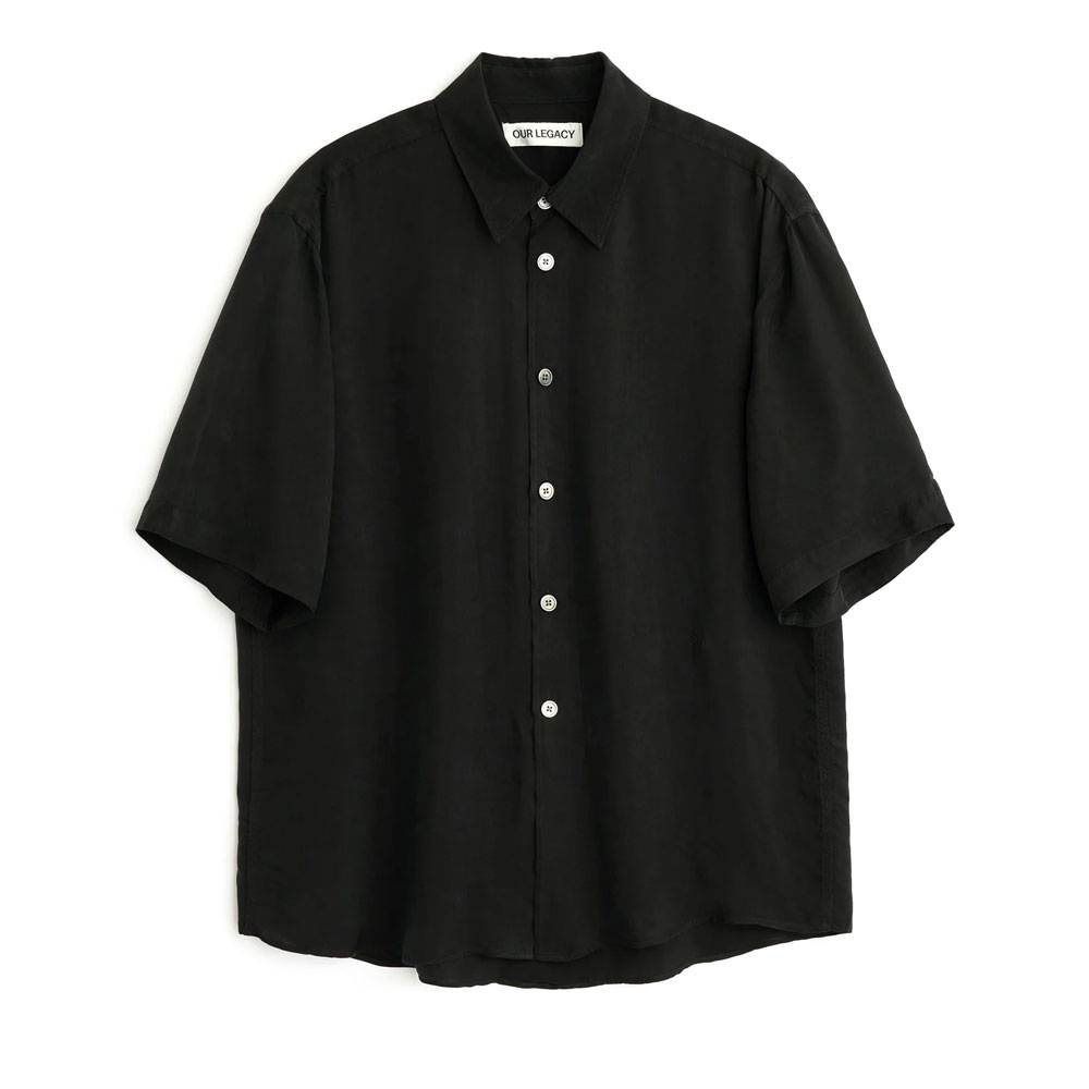 BEYOND SHIRT SHORTSLEEVE CHAR BLACK DUSTVEIL CUPRO