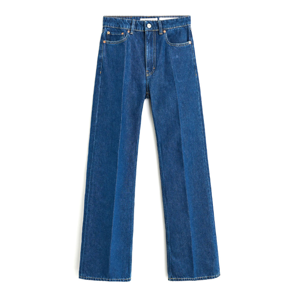 BOOT CUT BLUE PRESS CREASE