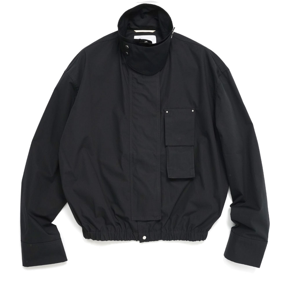 BLACK ZIPPED JACKET BLACK
