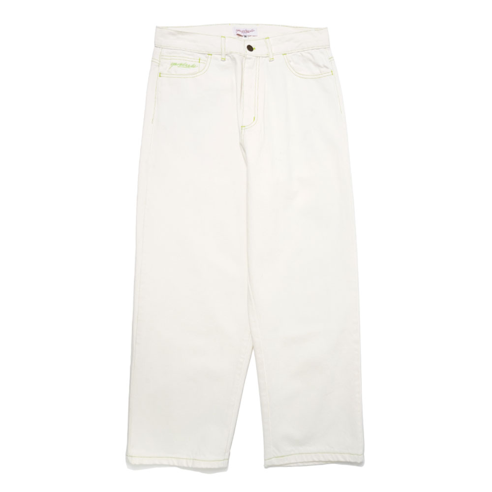 GOBLIN JEANS WHITE/GREEN