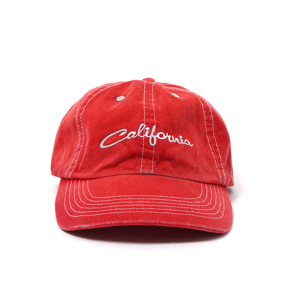 CALIFORNIA EMBROIDERED CAP RED