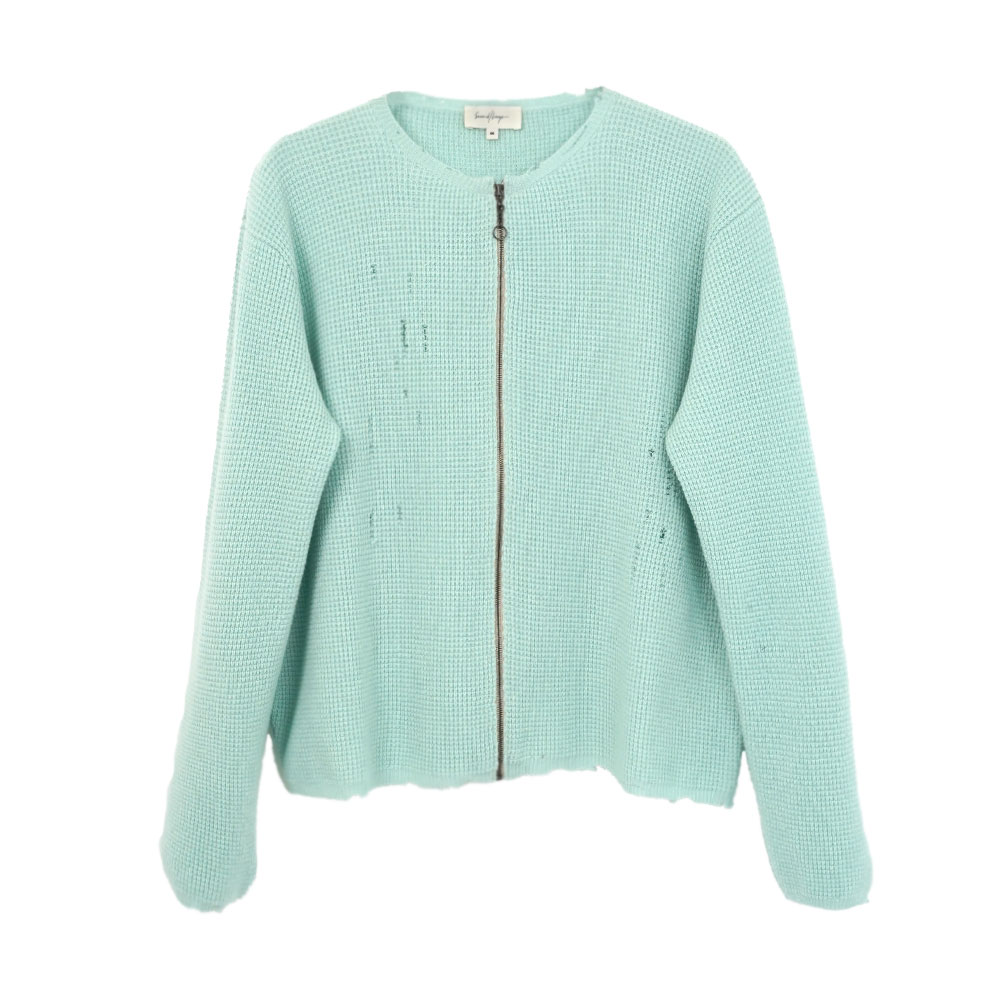 FRIENDS ZIP SWEATER MINT