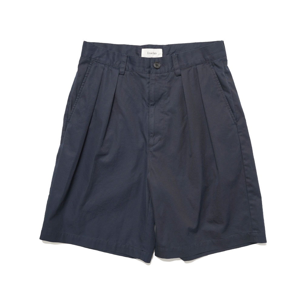 2TUCK WIDE SHORTS NAVY