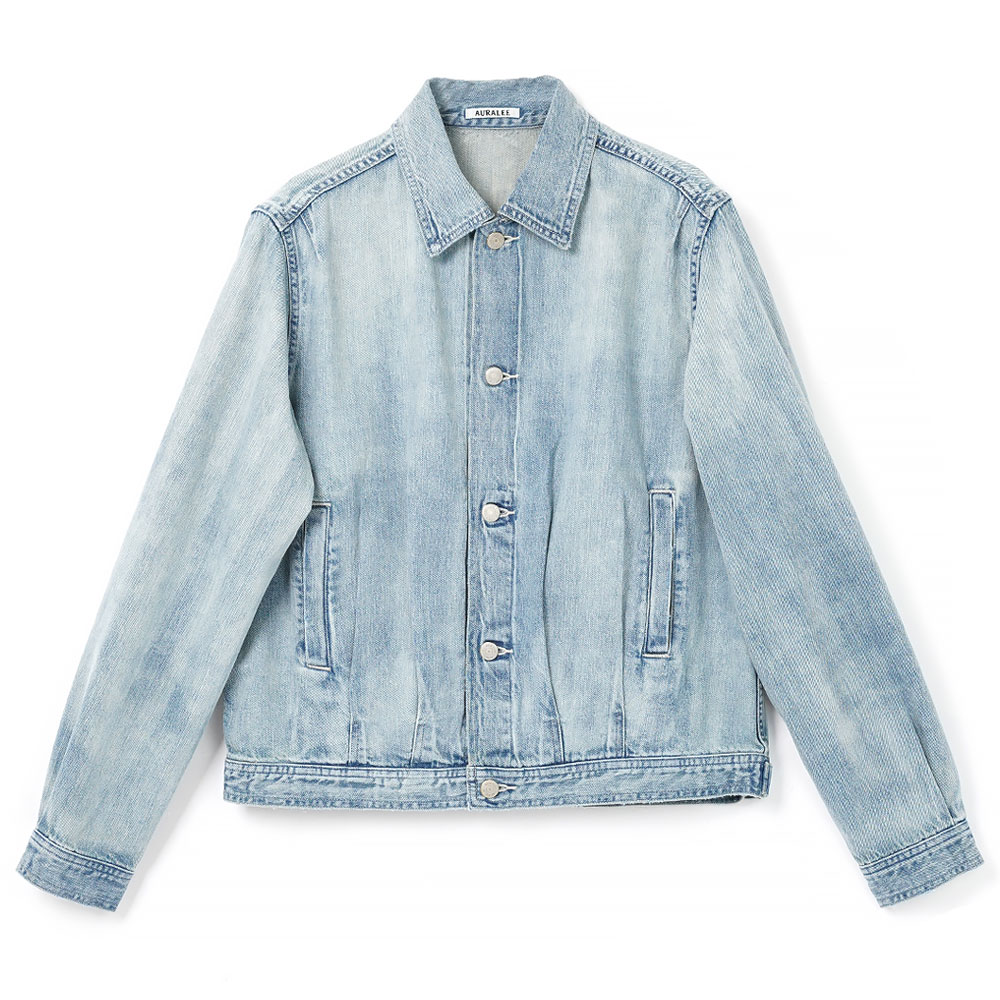 FADED SELVEDGE LIGHT DENIM BLOUSON A26SB01DE LIGHT INDIGO
